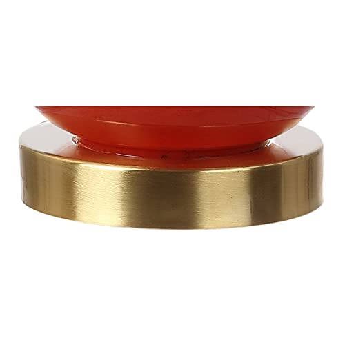 Anya Gourd Glass Table Lamp 20.5" (Single / Sunset Orange)