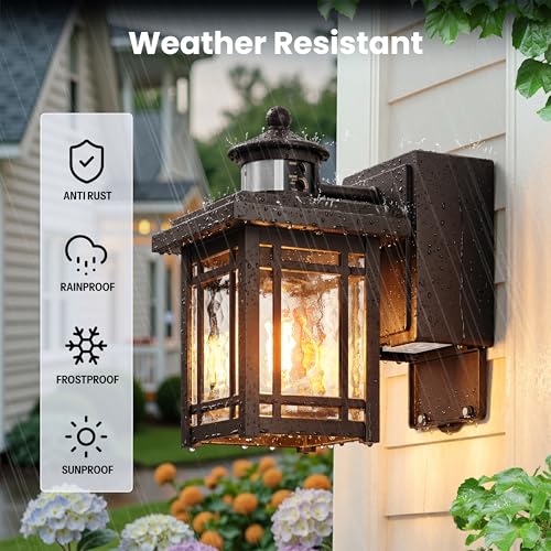 Porch Light with Outlet (ORB / 1-pack)
