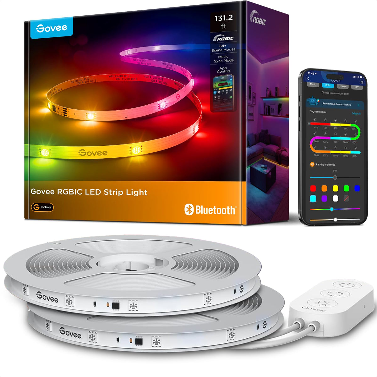 131.2ft RGBIC LED Strip Lights (131.2ft)