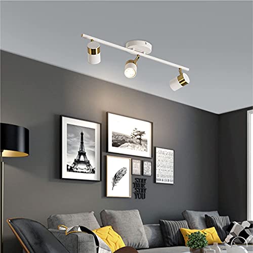 White 3 Lights Track Lighting Fixtures (White)