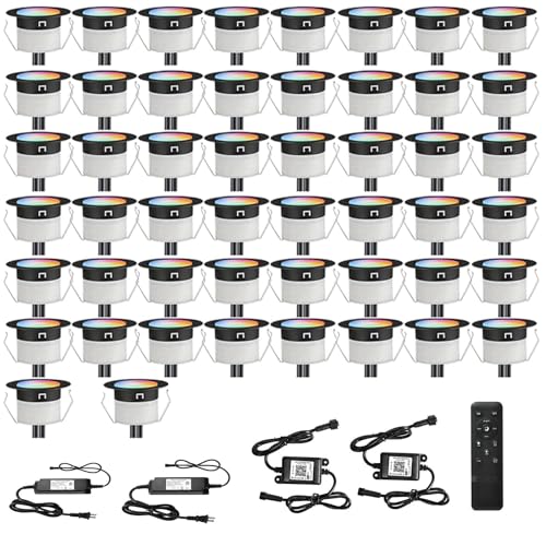 LED Deck Lights Kit (50 Pack / Rgbw (Wifi Controller))