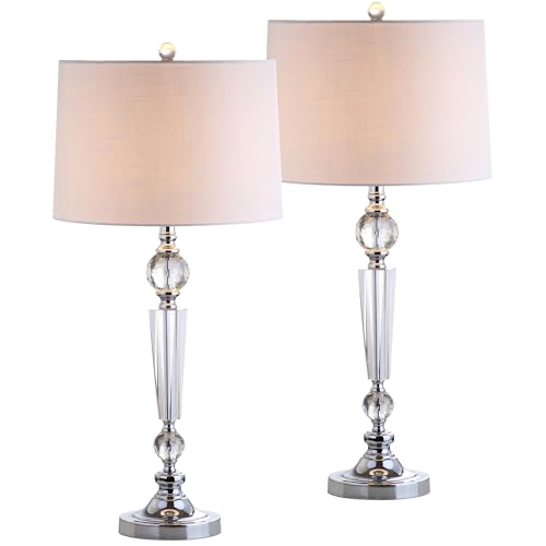 Emma 29.5" Clear Crystal Candlestick Table Lamp