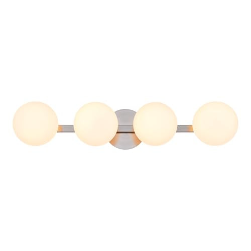 Bathroom Vanity Light Fixtures (Brushed Nickel / 4-Light)