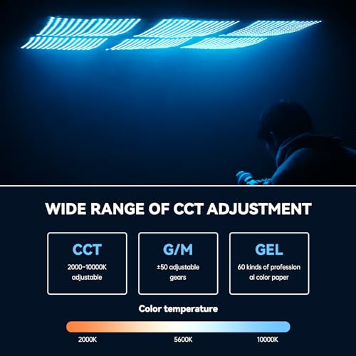GVM 200W Flexible Led Panel Light Mat with Bluetooth Control (2)