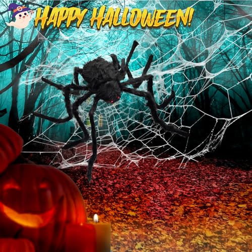 Halloween Light Up Spider Web Outdoor