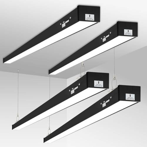 8FT LED Linear Light 4Pack (Black)