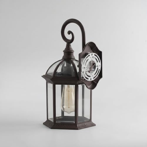 15.5" Outdoor Porch Sconce Lights (Oil-Rubbed Bronze / 15.5-inch)