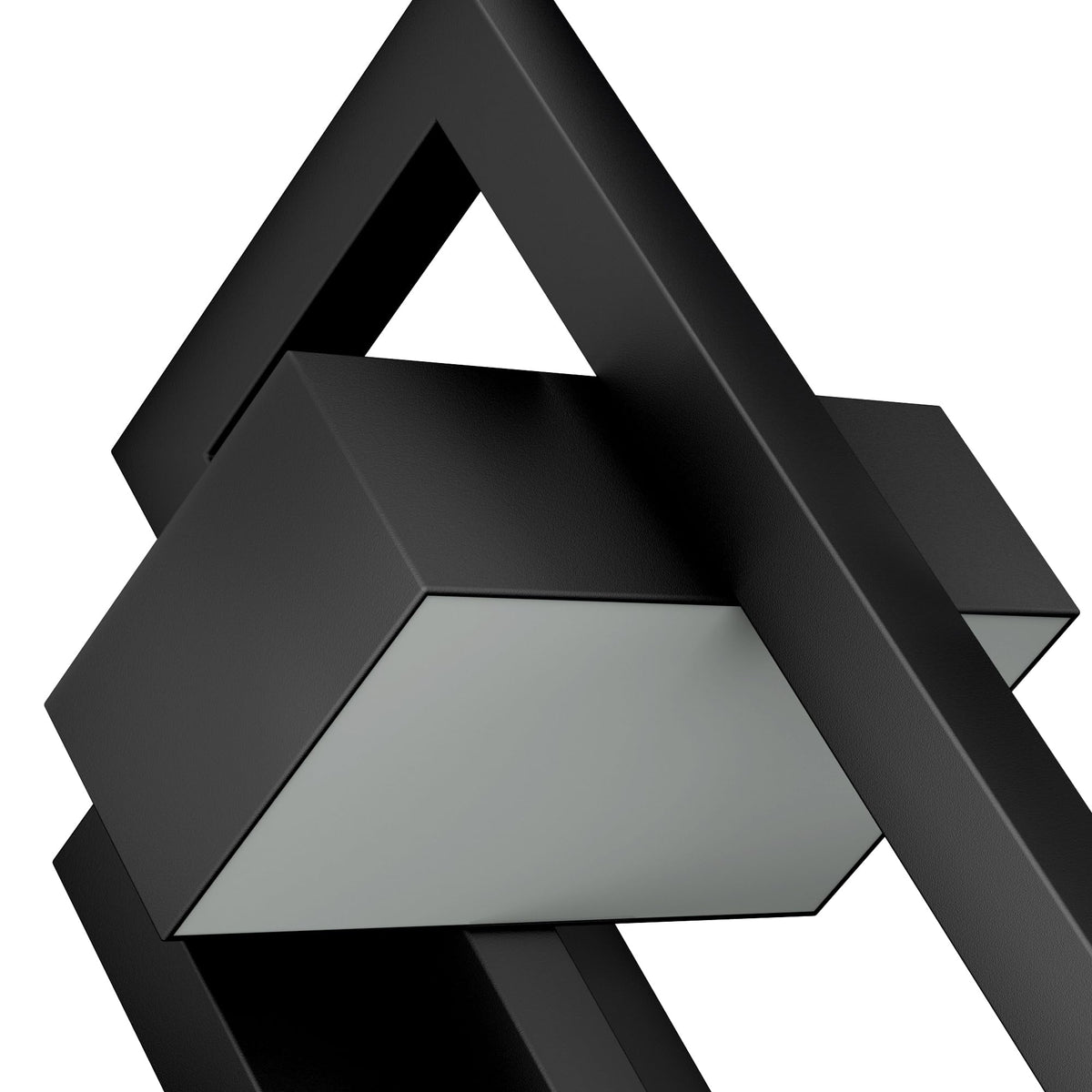 Modern Outdoor Wall Lights 3000K Integrated LED Outdoor Wall Sconces Lighting (Large Black / 1 Pack)