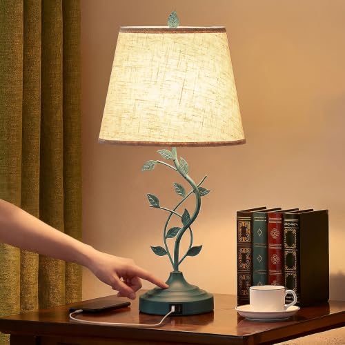 Table Lamp with Leaf Design