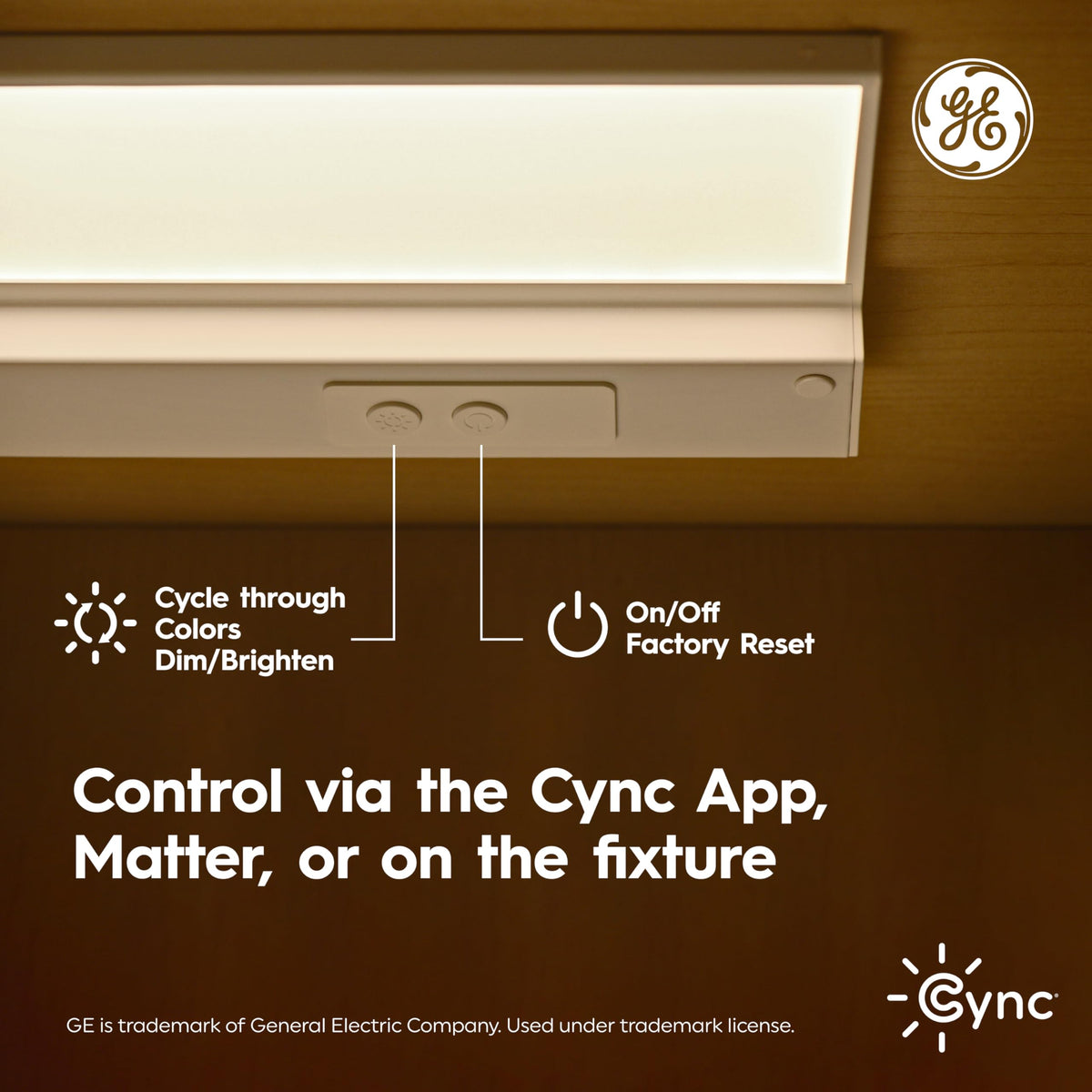 GE Reveal HD+ Smart Under Cabinet Light Bar (18 Inch / Light Bar)