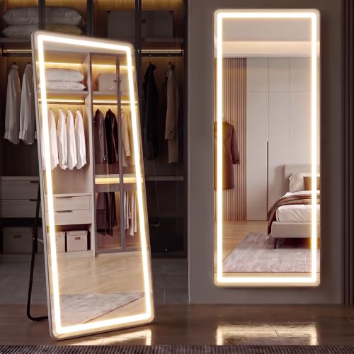 21"x64" Full Length Mirror with Lights (Basic Led-white Rect / 64"L x 21"W)