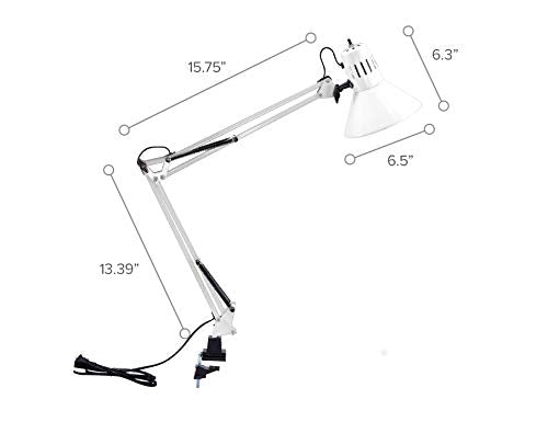 Office VLF100 (36" Reach / Clamp, White)