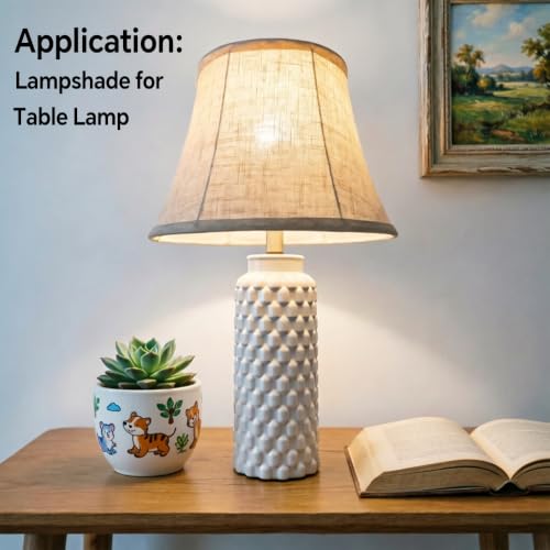 Royal Beige Linen Lamp Shade Set of 2 (Beige)