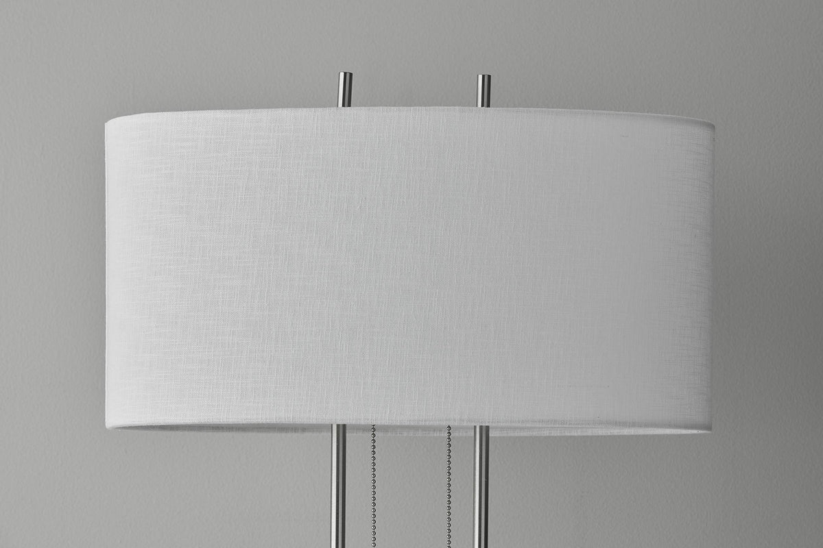 4015 22 Duet 27" Table Lamp (Satin Steel / Table Lamp)