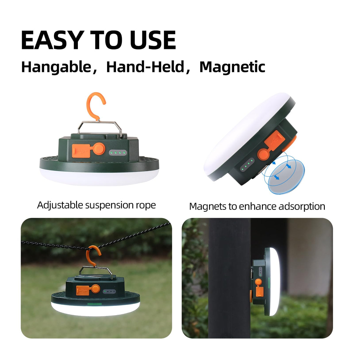 Rechargeable Camping Hanging Tent Light (30W(GE))