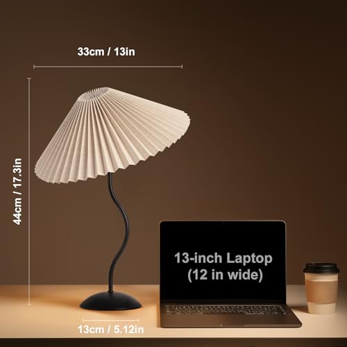 Small Pleated Table Lamp (Black)