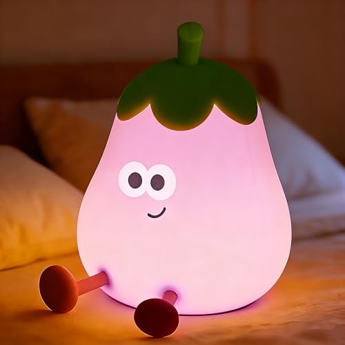 Eggplant Night Light for Kids (Eggplant)