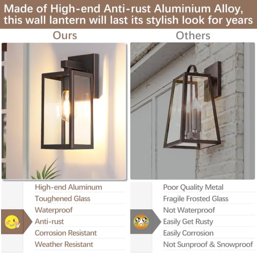 Outdoor Wall Light Fixture (Oil-Rubbed Bronze / X-Large)