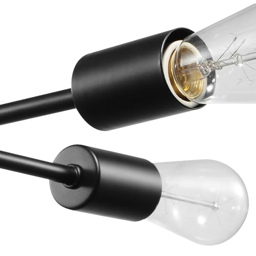 66008 Vane 4 Light Flush Mount Ceiling Light (Black)