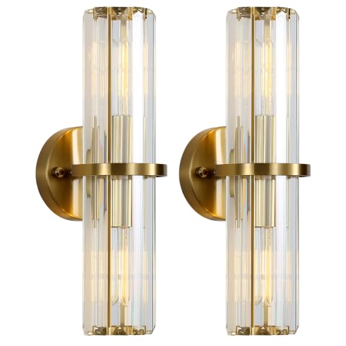 Crystal Wall Sconce Set of Two
