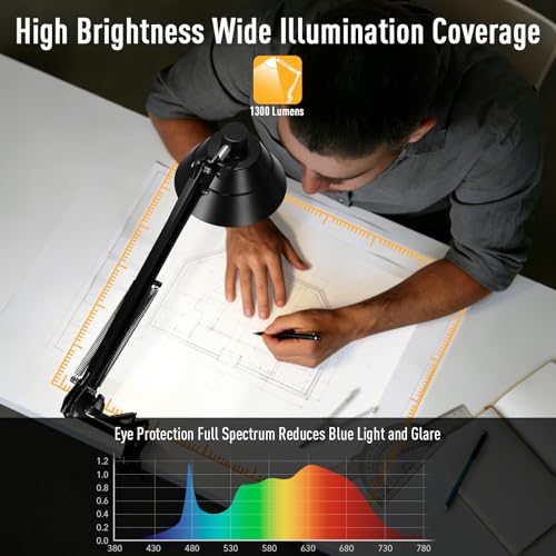 Led Desk Lamp for Home Office (Black)