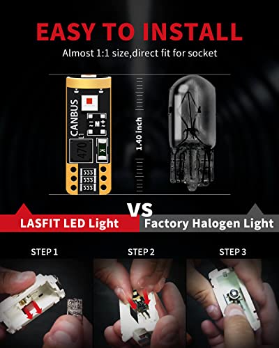 194 LED Bulb Red 168 T10 192 2825 W5W LED Bulb (Red / 194/192/168)