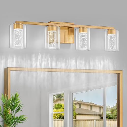 Brushed Nickel Vanity Light with 3 Color Modes