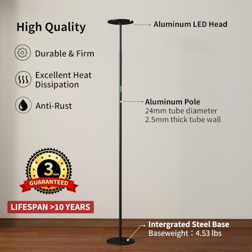60W Torchiere Lamp (Touch Control)