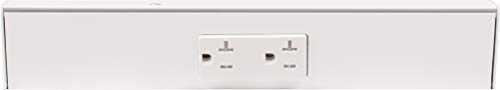 Task Lighting TR Series Angle Power Strip (12 Inch / White)