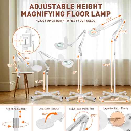 T 15X Large Esthetician Magnifying Lamp