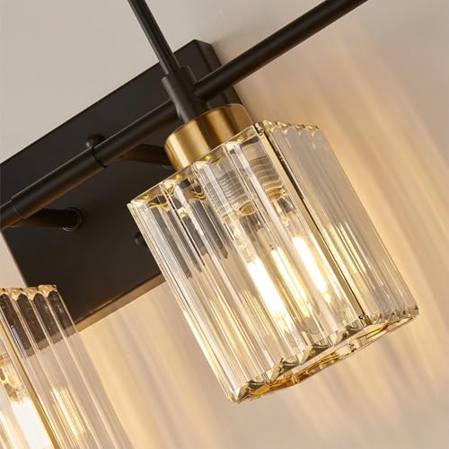 Crystal Modern Bathroom Light Fixtures Over Mirror Bathroom Vanity Light Square Shade Vanity Lighting Fixtures Wall Sconce
