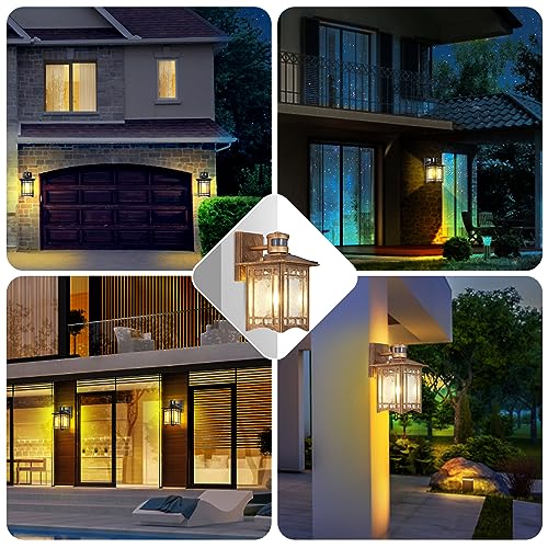 Motion Sensor Outdoor Lights Dusk to Dawn Lighting Waterproof Exterior Light Fixture 100% Anti