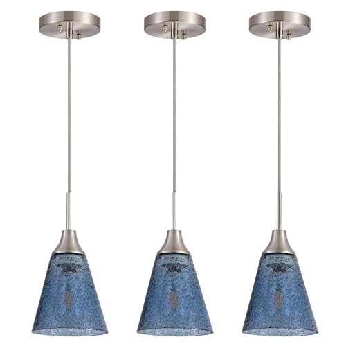 Blue GlassPendant Light