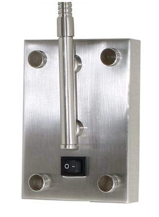 BO-119-BS LED Wall Sconce with Gooseneck Arm, Finish Color: Brushed Steel