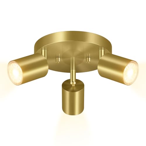 LED 3 Light Track Lighting Kit (3 Light-Gold)