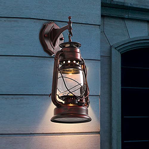 Rustic Wall Sconce Lantern Light (W7'')