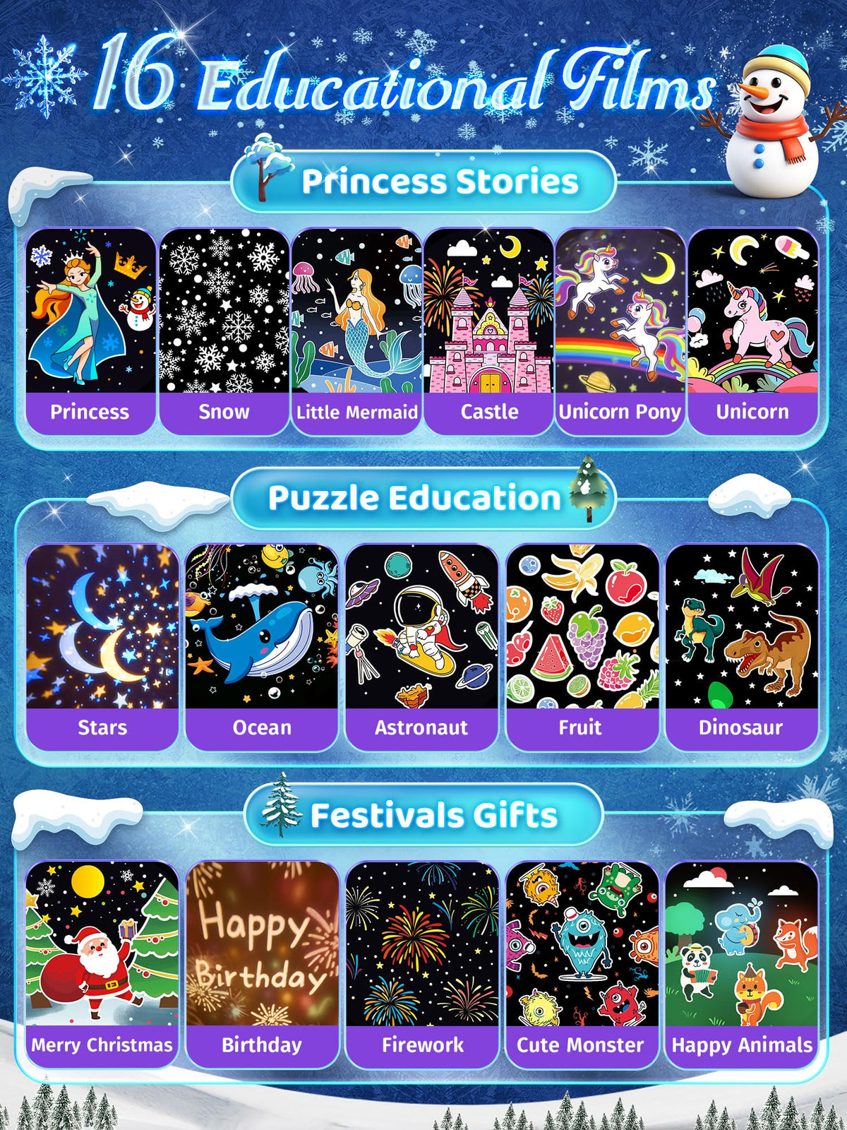 Night Light Snow for Kids (Snow)