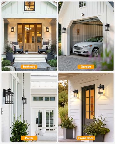 Motion Sensor Outdoor Wall Light (Black / Motion Sensor-1 Pack)
