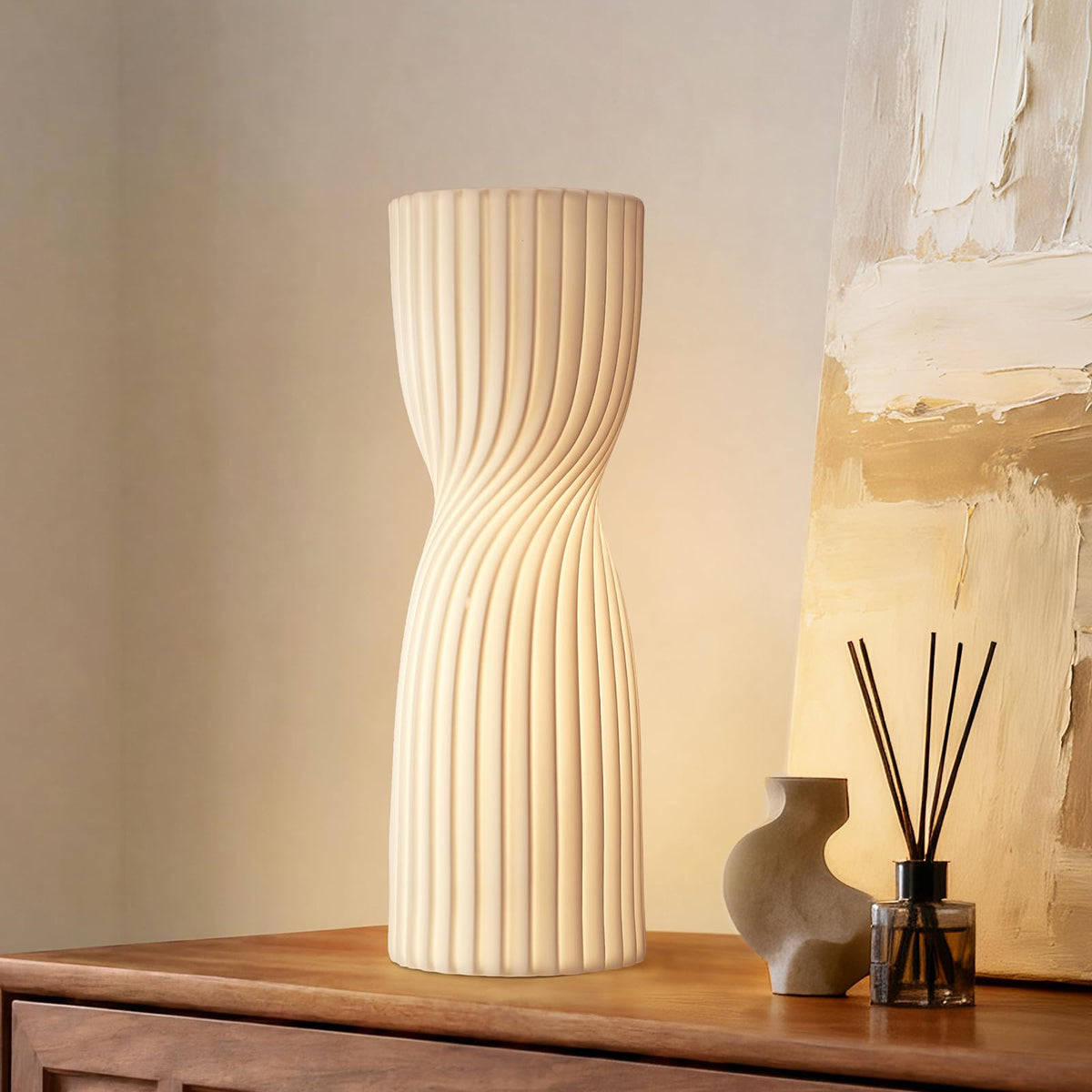 Modern Ceramic Decorative Table Lamp Living Room Bedroom Bedside
