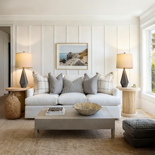 23.5'' Farmhouse Table Lamps Set of 2 (Medium - Deep Grey)