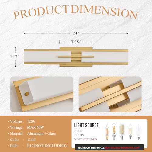 Modern LED Vanity Light for Bathroom Over Mirror Bathroom Wall Mount Lighting Fixture
