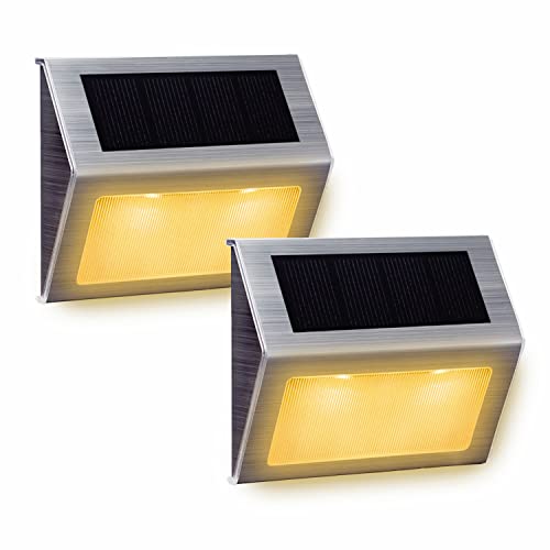 Solar Lights for Steps Decks Pathway Yard Stairs Fences