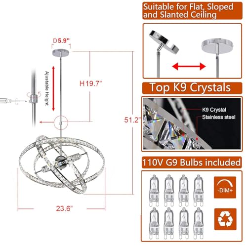 Chandeliers Crystal Rings Chandelier