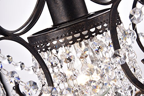 Amorette 1 Light Mini Chandelier Wrought Iron Ceiling Fixture