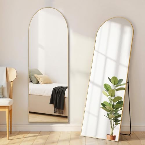 16"x59" Arched Mirror Full Length (Gold / 59"L x 16"W)