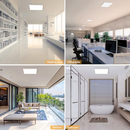 2'x2' 4200 Lumen LED Flat Panel (White 1 Pack / 2x2 Feet)