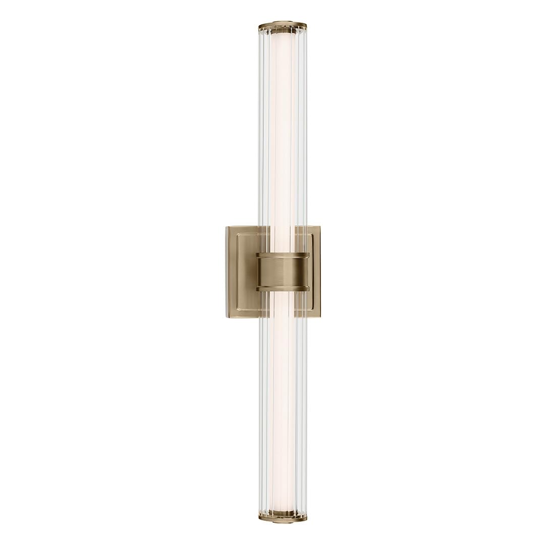 Laurene LED Bath Bar Light (Fluted Glass / 26.5 inch / Champagne Bronze)