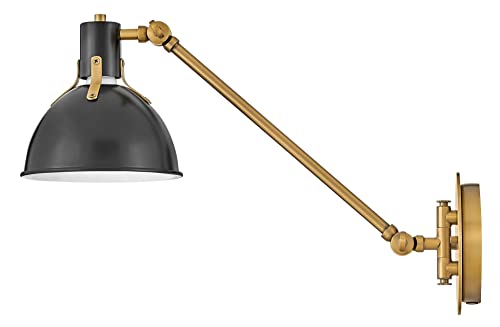 Argo Medium Swing Arm Wall Sconce (Satin Black)