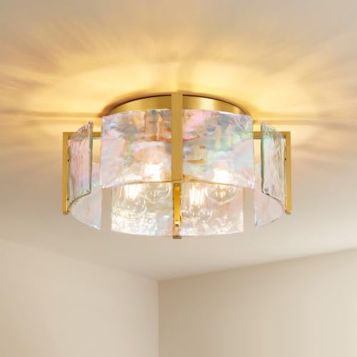 Drum Glass Ceiling Light