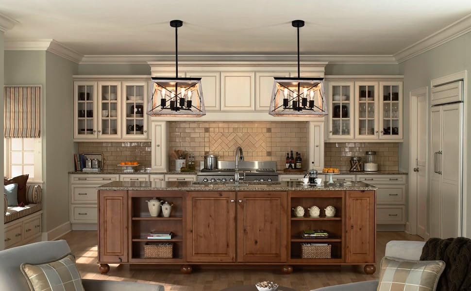 17.72Inches Farmhouse Pendant Light (17.73InchesWhite)